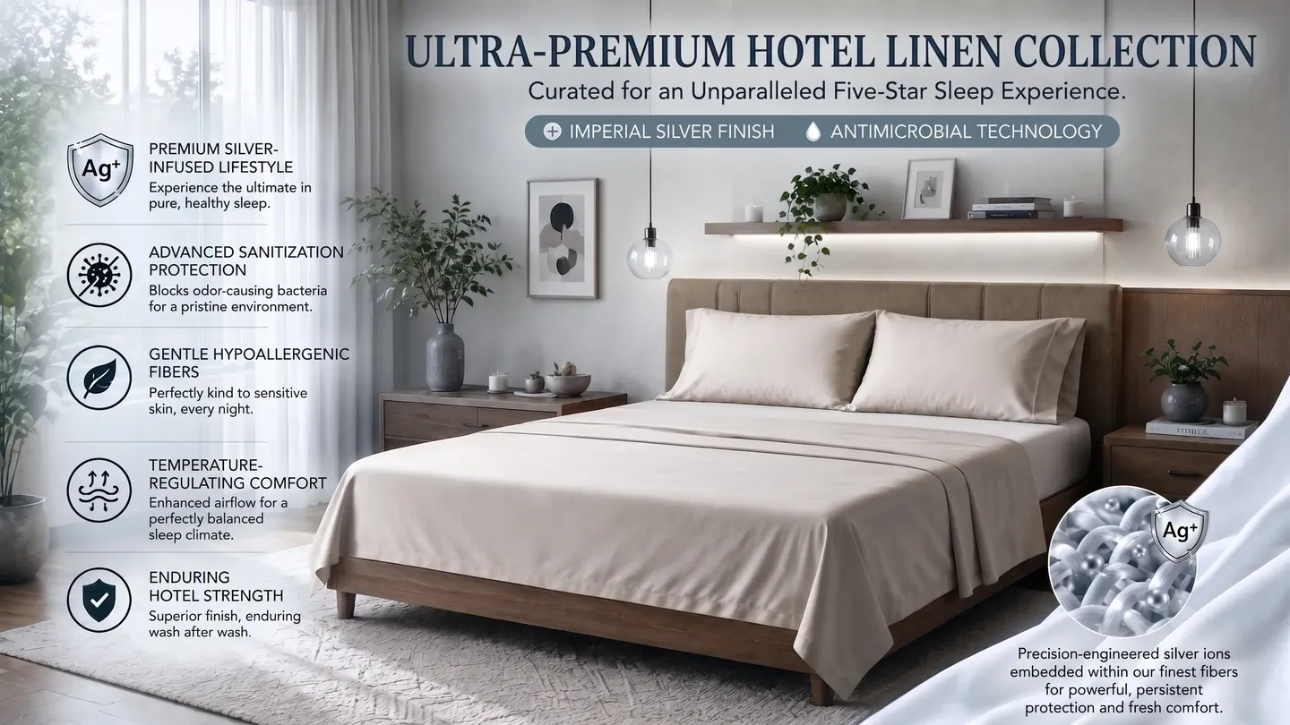 Miracle Sheets antimicrobial bedding: silver-infused fibers, temperature-regulating comfort and lasting hotel-quality strength